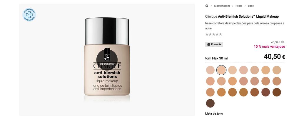 Clinique Anti-Blemish Solutions Foundation WN Flax 30 ml