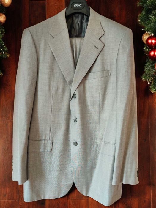 Brioni костюм классический мужской ручной работы (Светло-серый) 3
