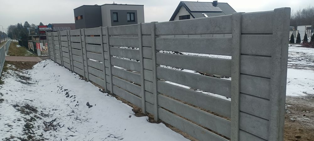 Ogrodzenie betonowe, palisadowe, płyta betonowa, producent!
