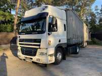 Тягач Фура та причеп тент DAF FT CF 85 автопоїзд тент 2009 Євро 5
