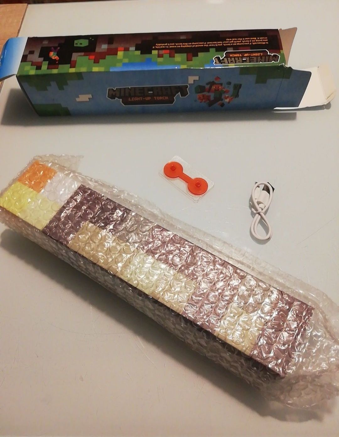 NOWA pochodnia lampka LED Minecraft 4 kolory super zabawka