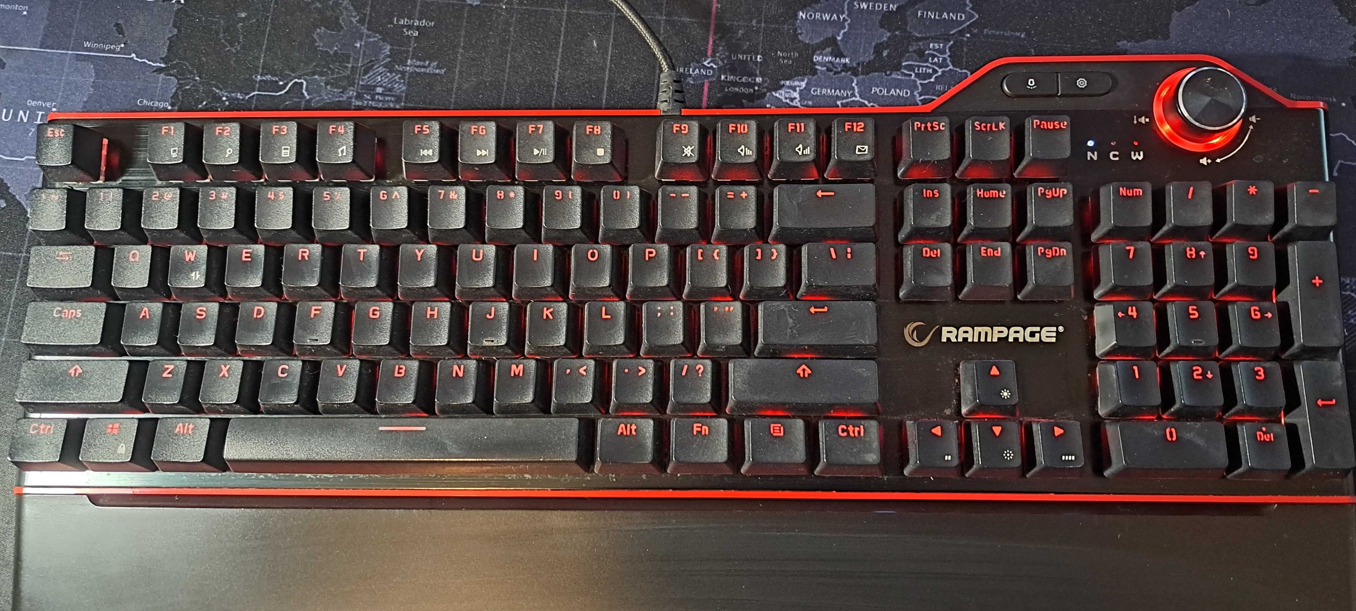 Klawiatura mechaniczna EVEREST RAMPAGE HYDRA R6