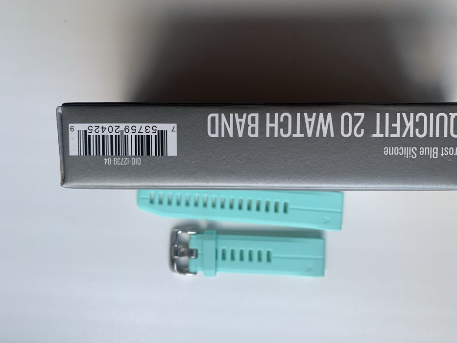 Оригінальний ремінець Garmin Quickfit 20 Frost Blue Silicone