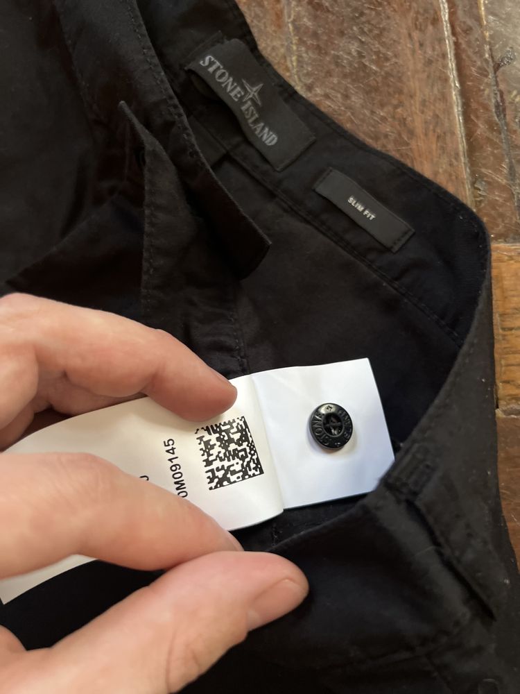Шорты котон черные Stone Island shadow project оригинал размер M
