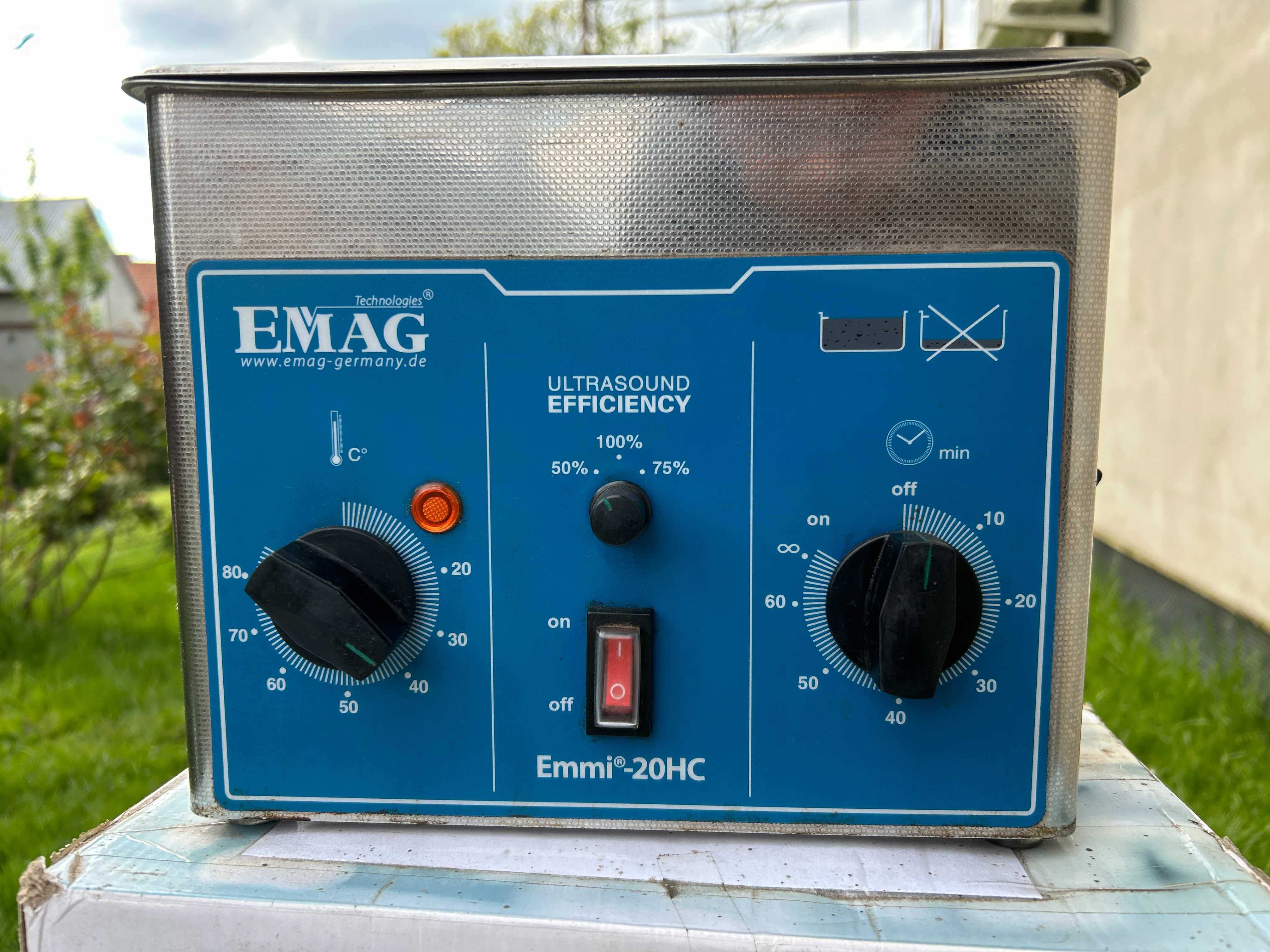 Niemiecka Myjka ultradźwiękowa EMAG Emmi 20 HC Uszkodzona! 320W /120W