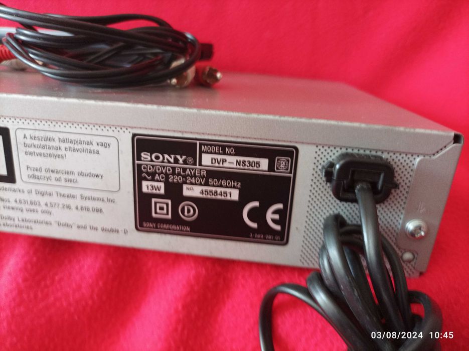 Leitor de DVD/CD - Sony DVP-NS305 - Vintage