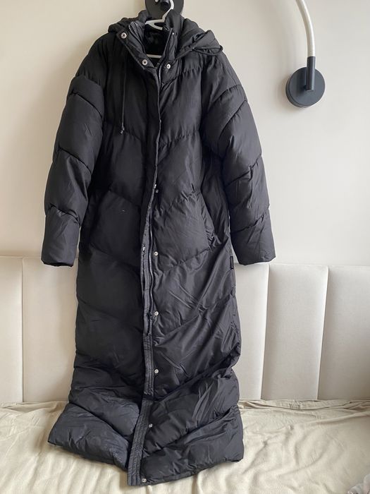 Куртка пуховик теплий зимній довгий S
