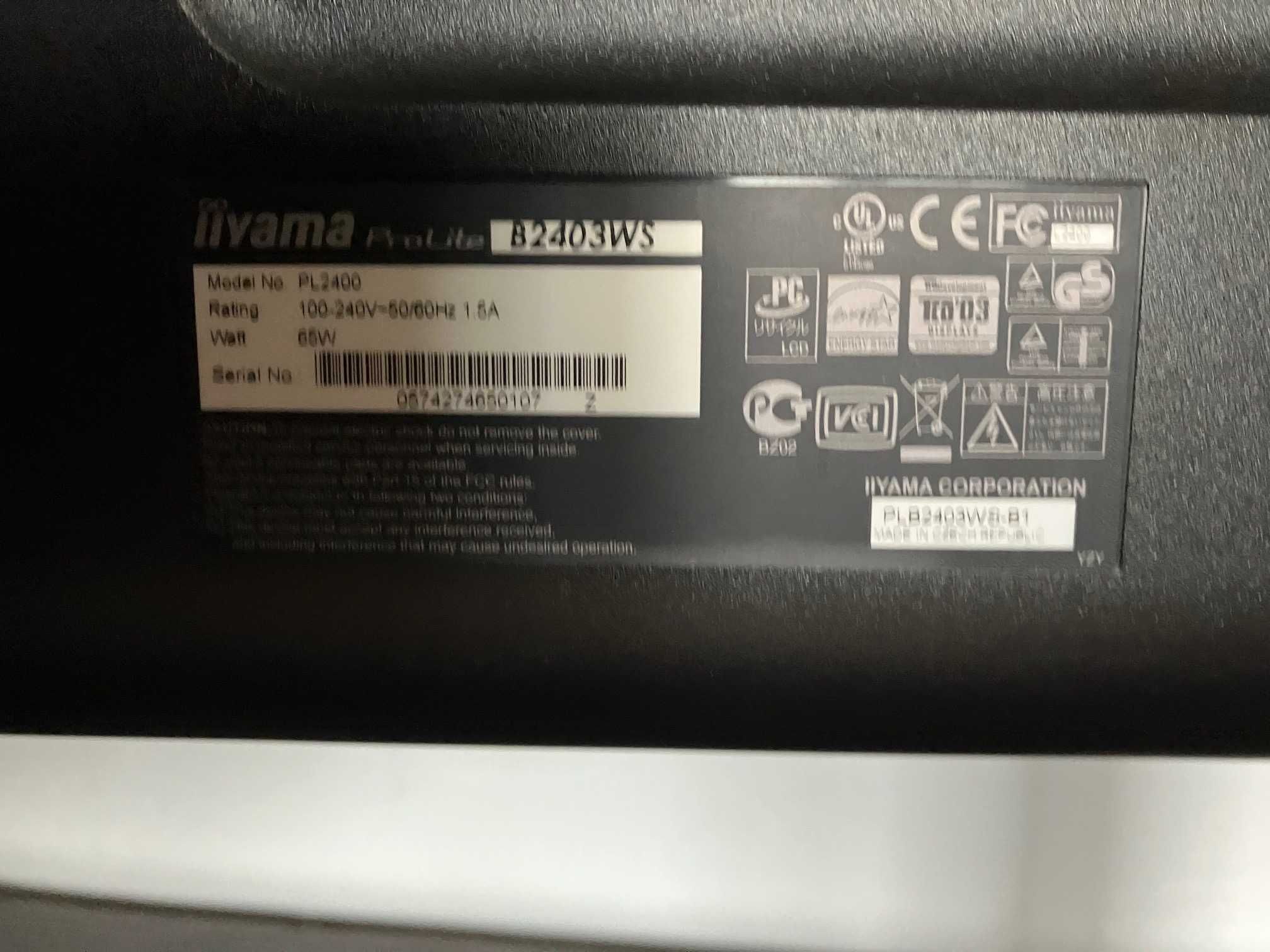 Monitor IIyama 24 cale