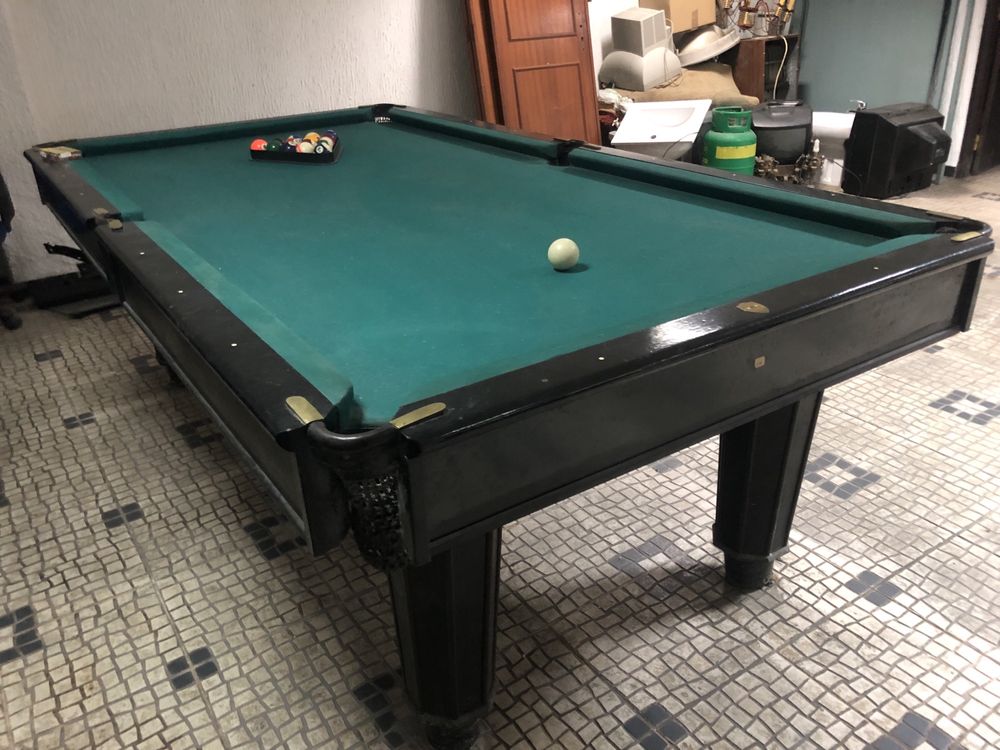 mesa de bilhar snooker classica vintage