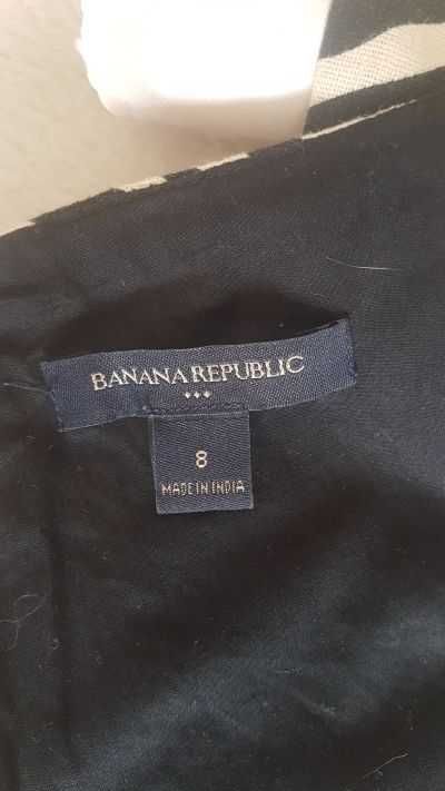 Banana Republic sukienka letnia zebra len S/M