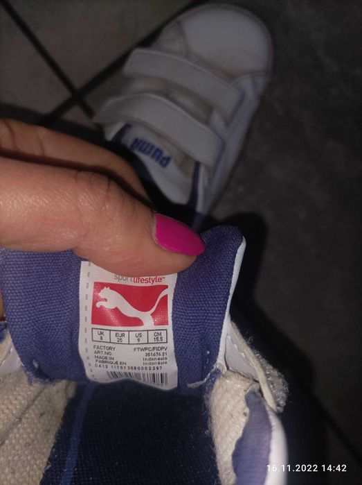 Buty puma rozmiar 25 długość wkładki 15.5 cm