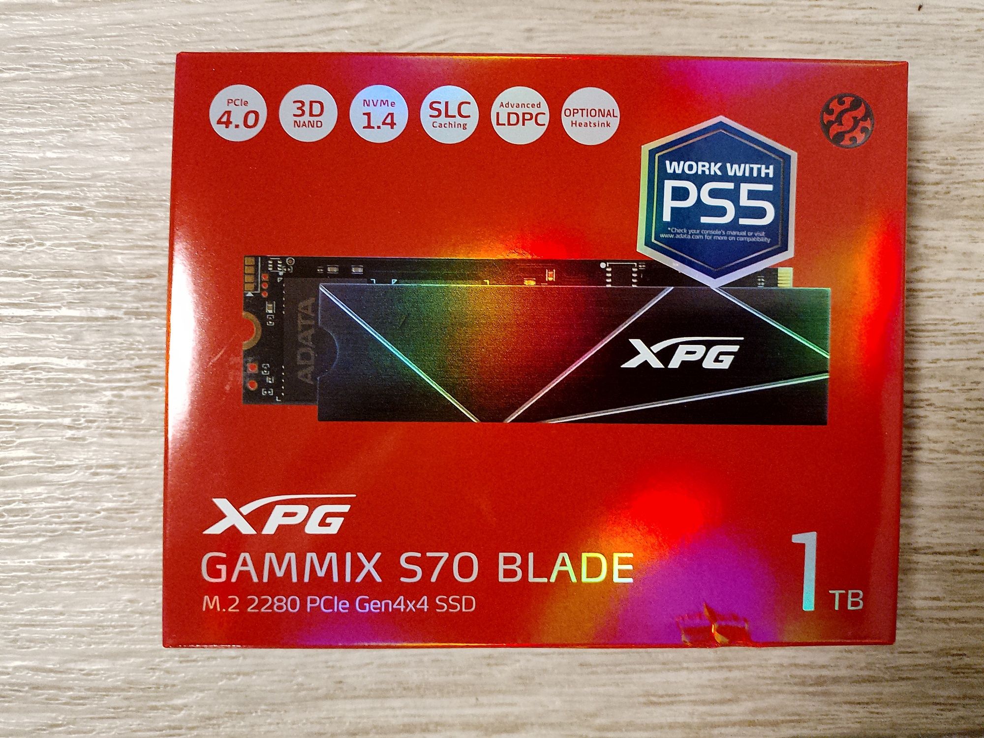 SSD ADATA gammix s70 blade(1TB) (7400MB/S )  M.2 2280 (PS5)