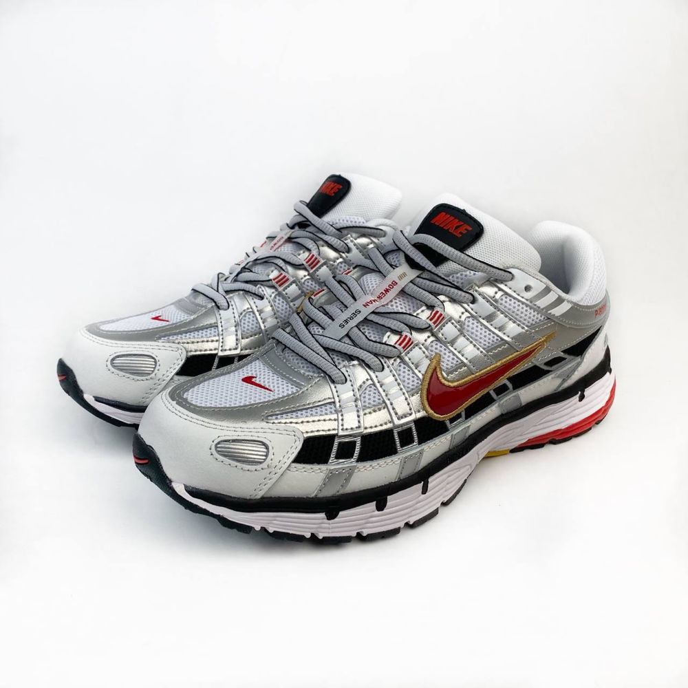 Кросівки Nike P-6000 white&red/найк п 6000
