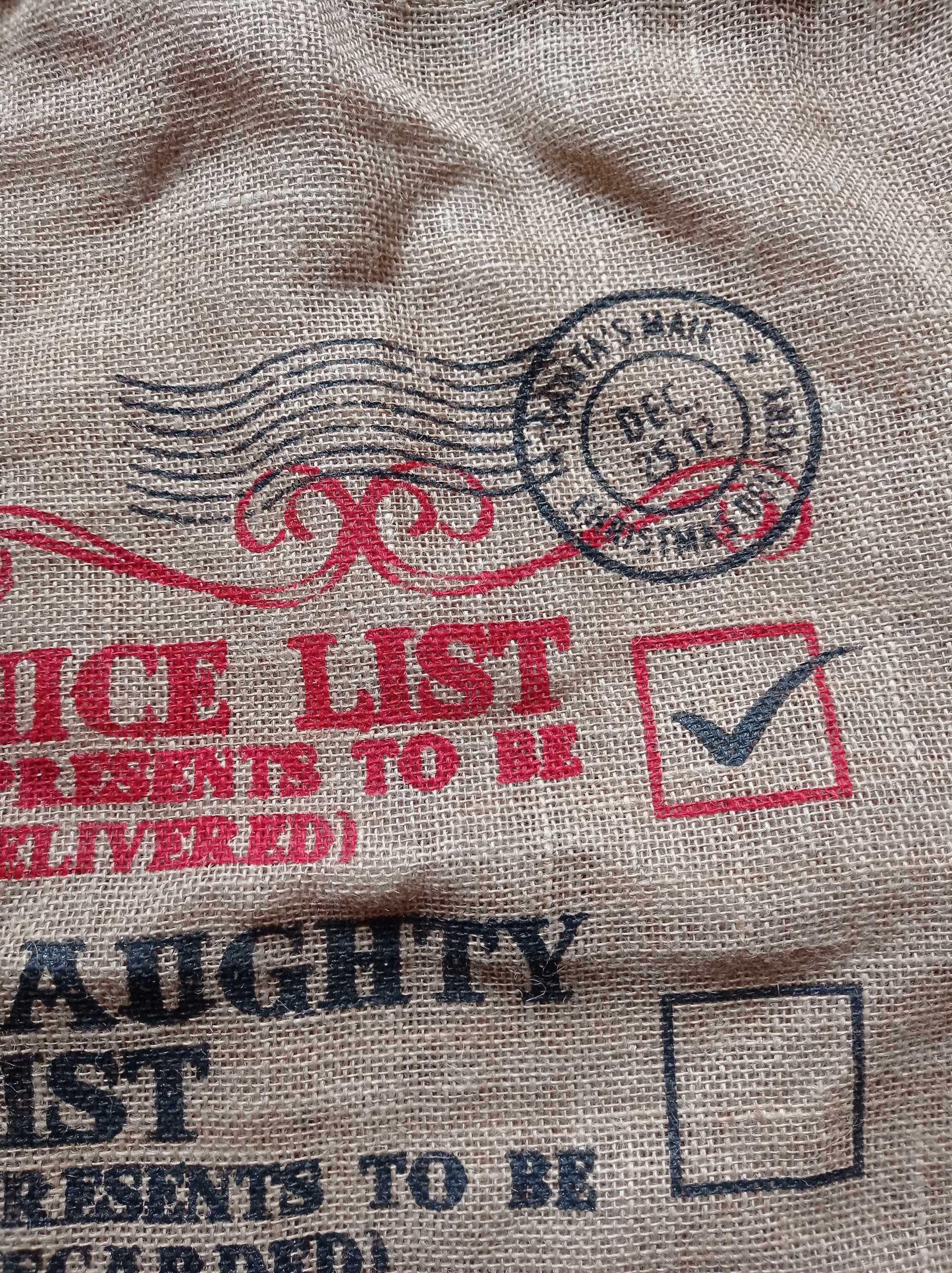 Worek z juty Nie List SIGNED nowy