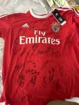 Camisola benfica autografada