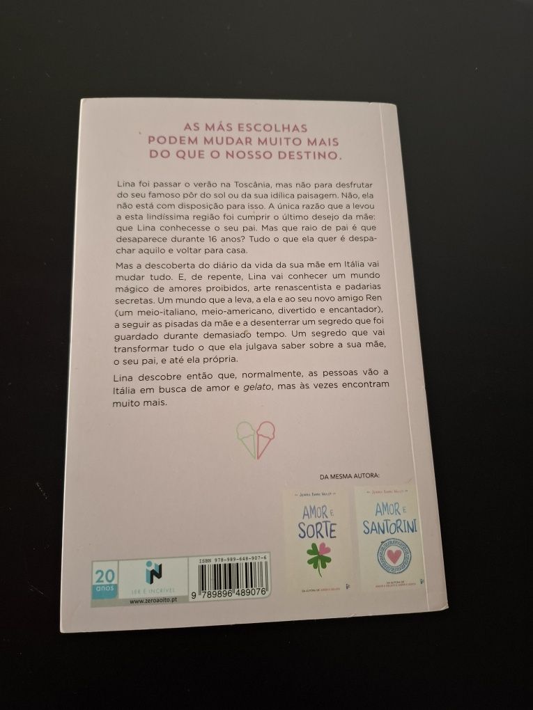 Livro Amor e Gelato