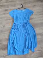 Piękna sukienka kolor błękitny komunia chrzest wesele plus size 44