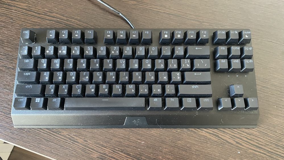 Клавиатура RAZER BLACKWIDOW TKL V3 green switch