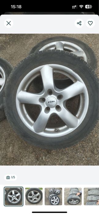 Зимові шини Nokian з дисками Real 215/60 R17 2018 року