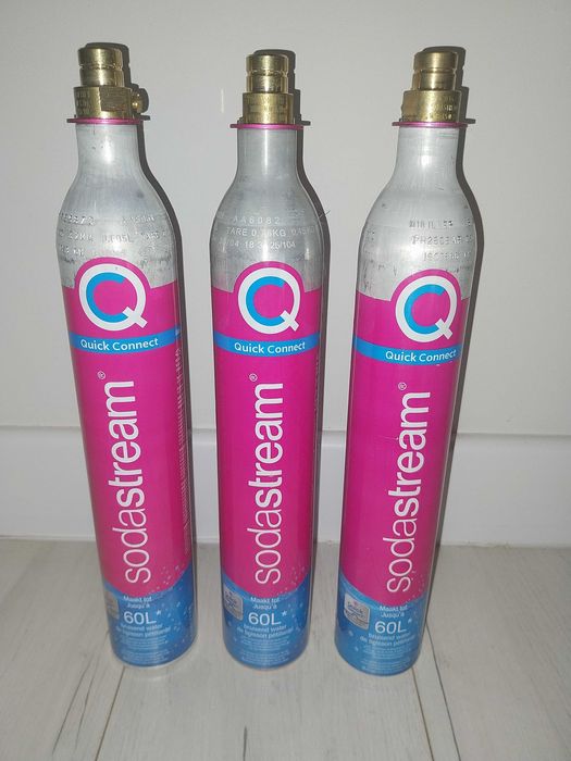 Sodastream naboje różowe 3szt puste