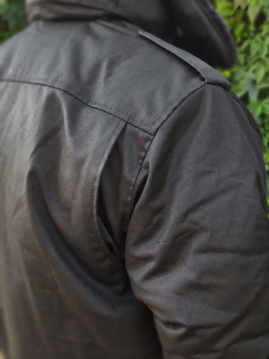 Бушлат утеплений Чорний для охорони / Куртка ОЗФ утеплена Чорна