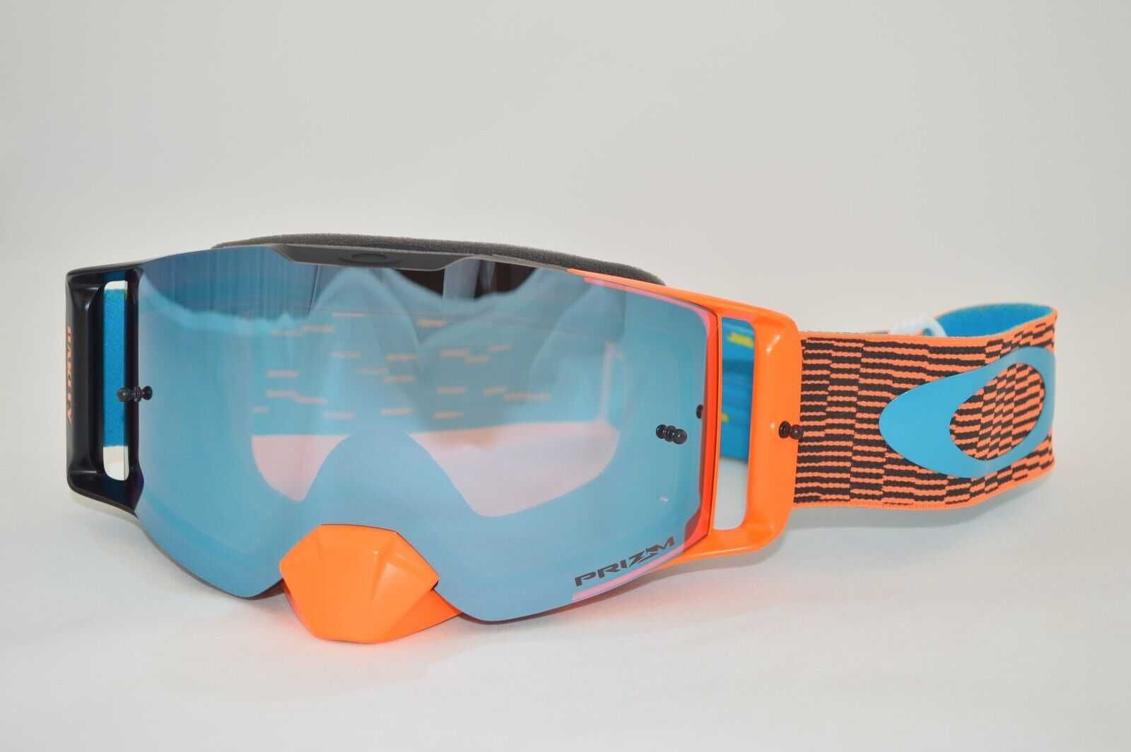 Gogle Oakley Frontline MX Equalizer Orange Blue PRIZM Sapphire atv