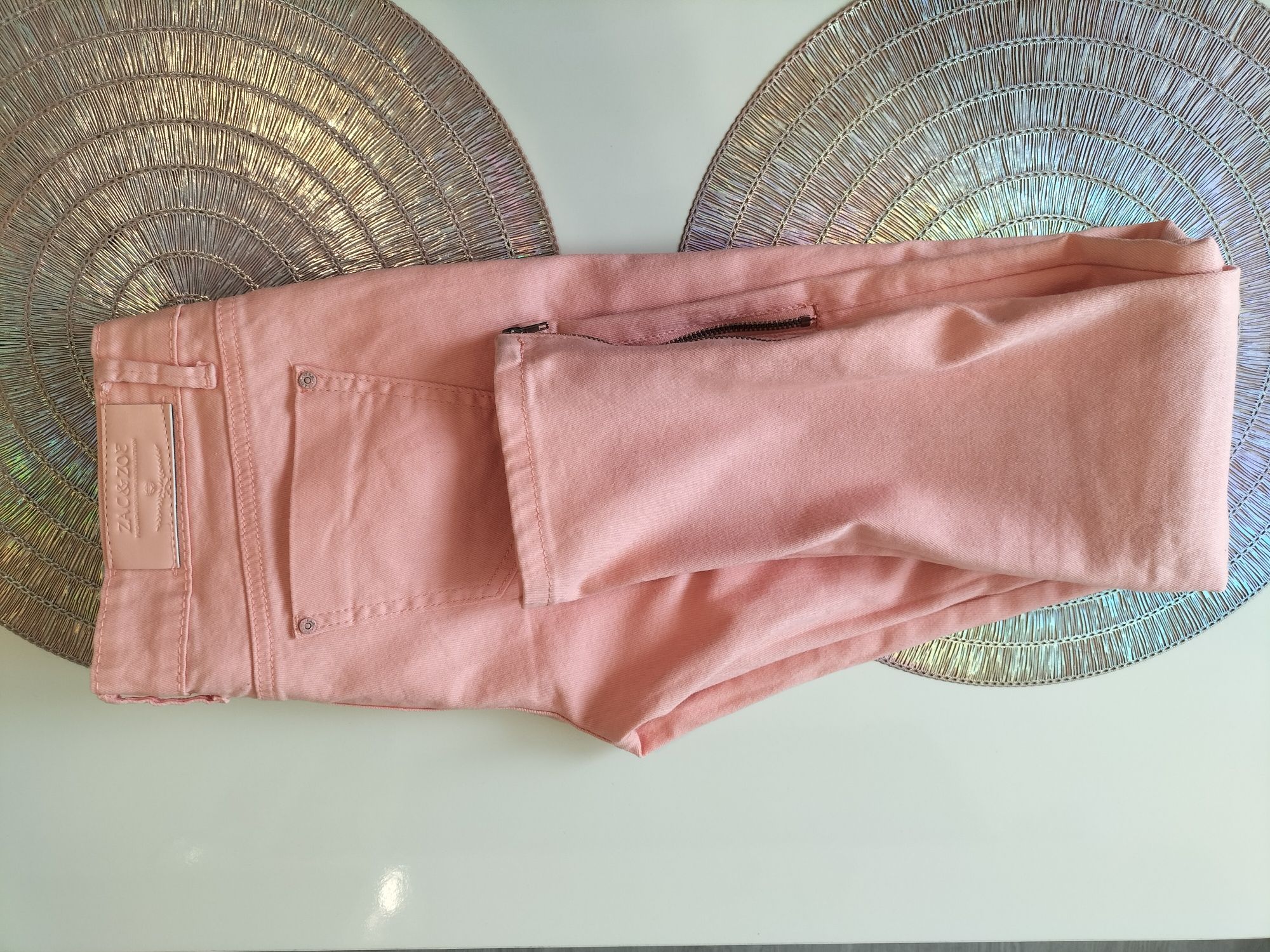 Spodnie jeans rurki Zac& Zoe m L zameczki