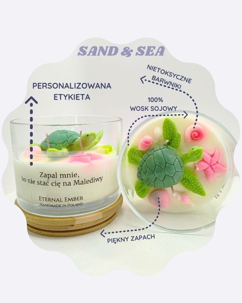 Personalizowane świece sojowe w szkle