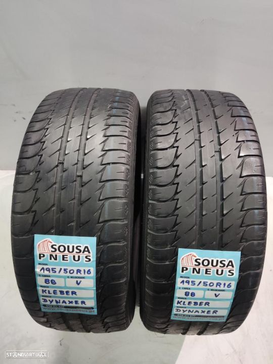 2 pneus semi novos 195-50r16 kleber - oferta dos portes 85 EUROS