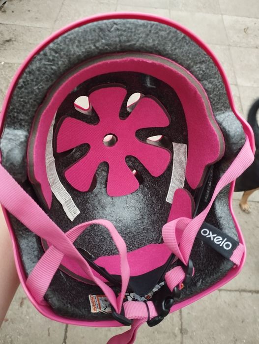 Kask na rower rolki dla dziewczynki Oxelo