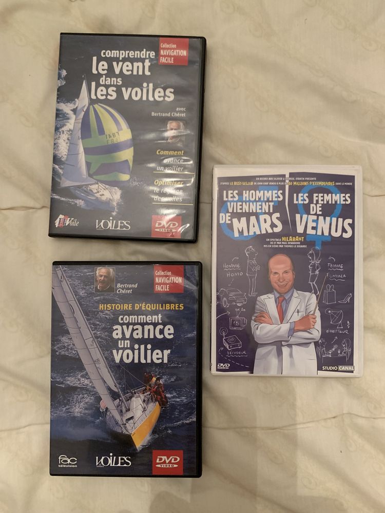 DVDs sobre vela e outros