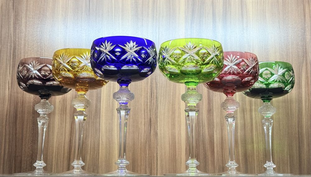 Хрустальные фужеры шампанки креманки WMF Cristal Cabinet GDR Германия