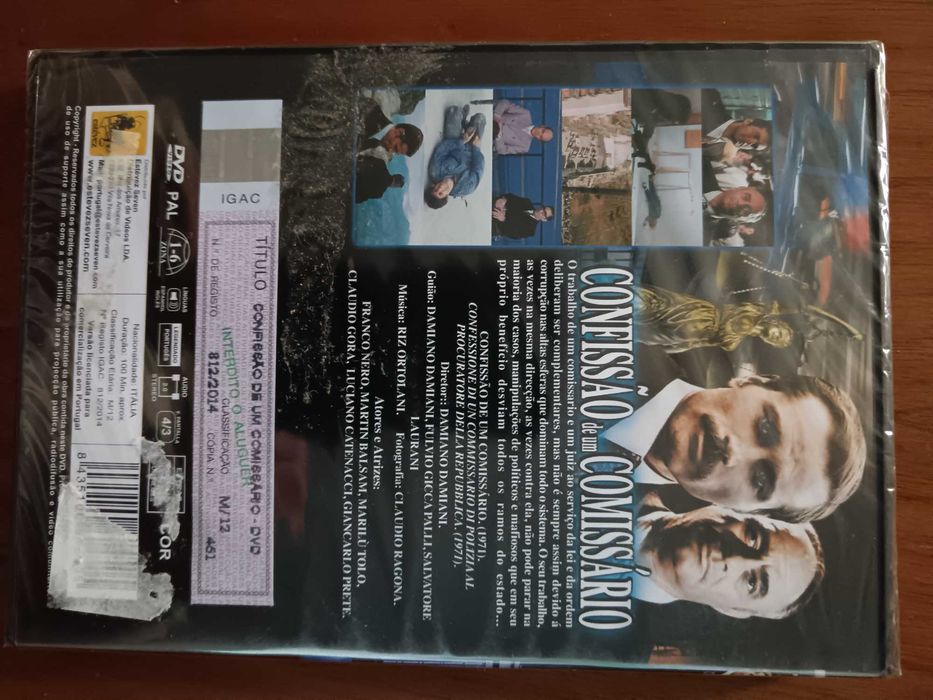filme dvd original - confissões de um comissário - selado