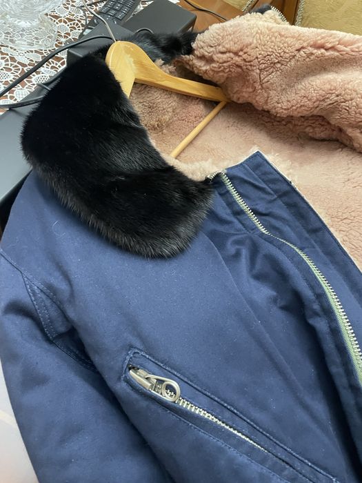 Летная куртка, 54-3,56-5,норка, молния авиационная удлиненая, нов