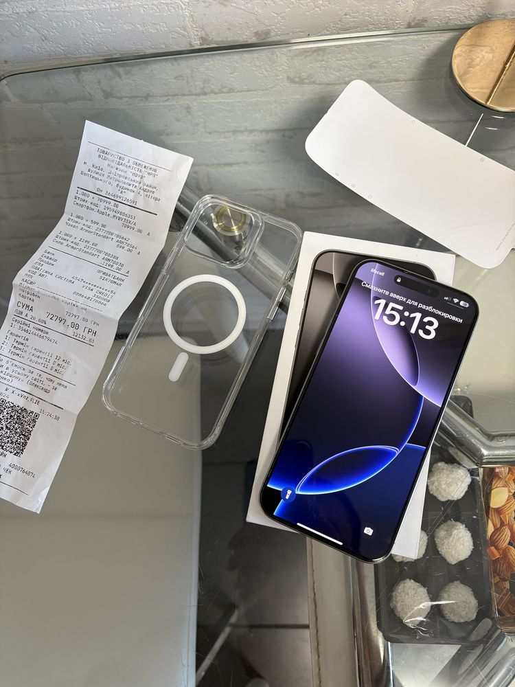 Iphone 16 pro max 256gb  titanium офіційний на гарантiї