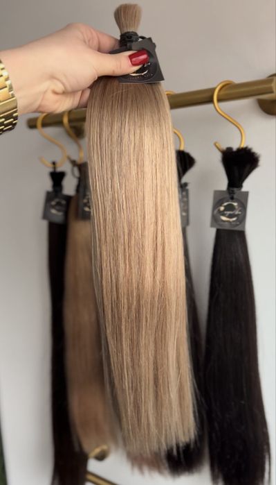 Włosy naturalne słowiańskie blond poziom 7 45cm