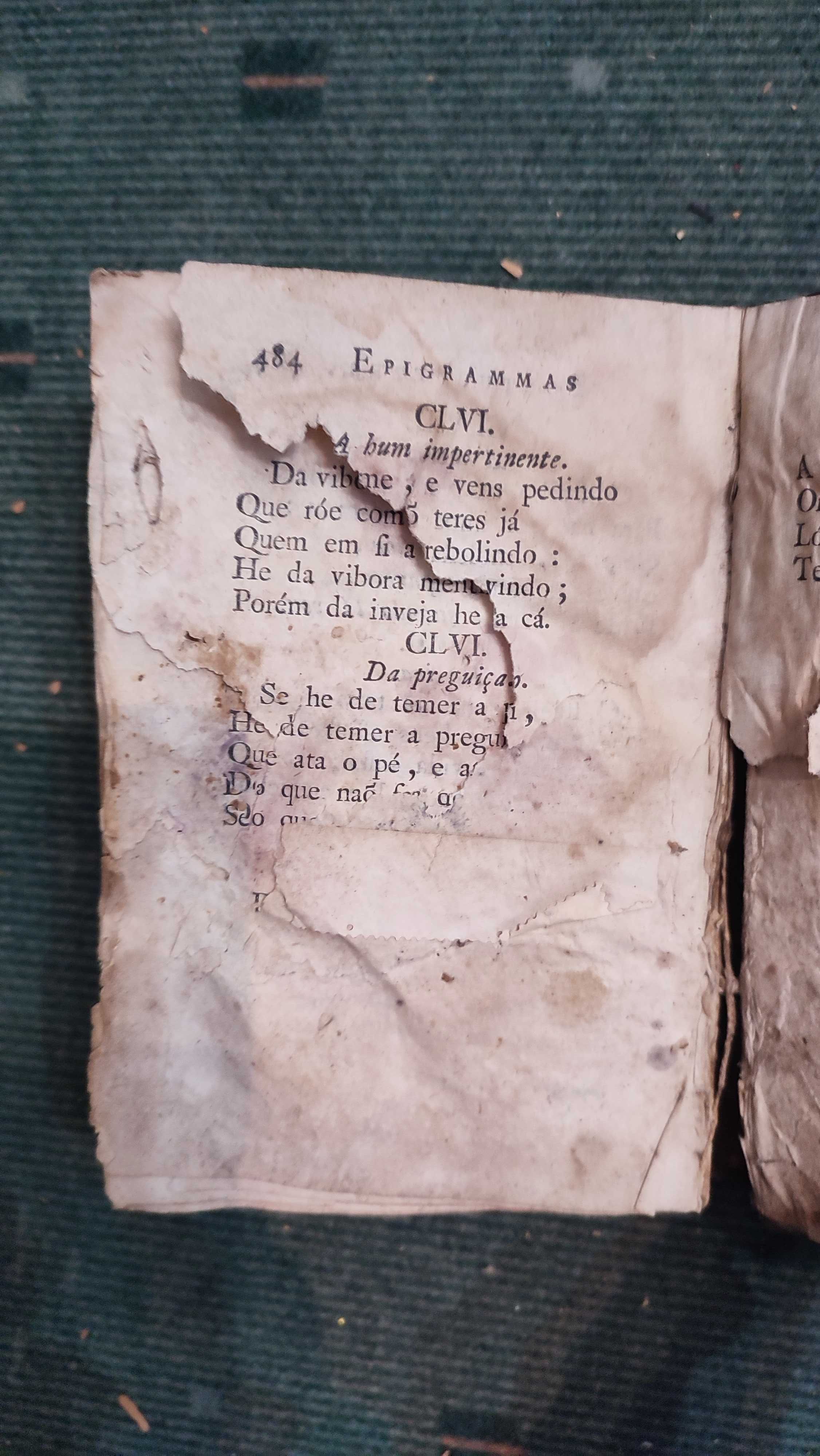Epigrammas Portuguezes de Miguel do Couto Guerreiro - 1793