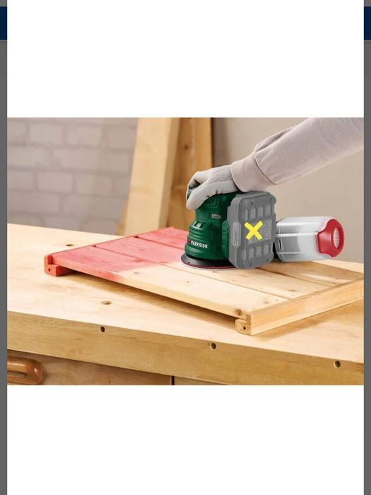 Lixadora excêntrica 20V parkside