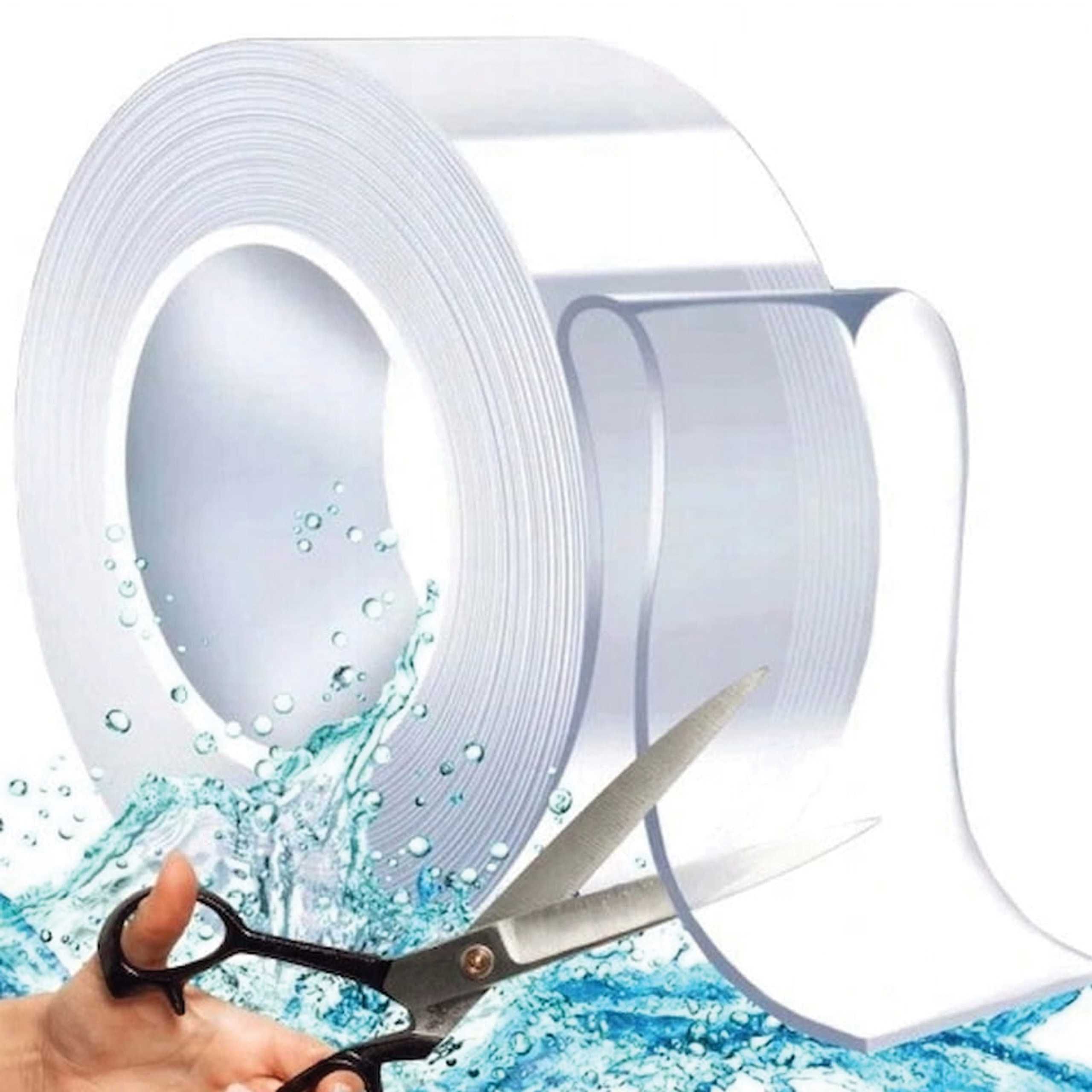 TAŚMA DWUSTRONNA bezbarwna NANO - TAPE Wielokrotnego użytku. 3m x 30mm