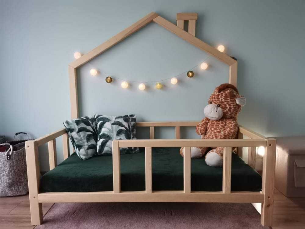 Łóżko, łóżeczko drewniane dziecięce domek 160x80, 180x80