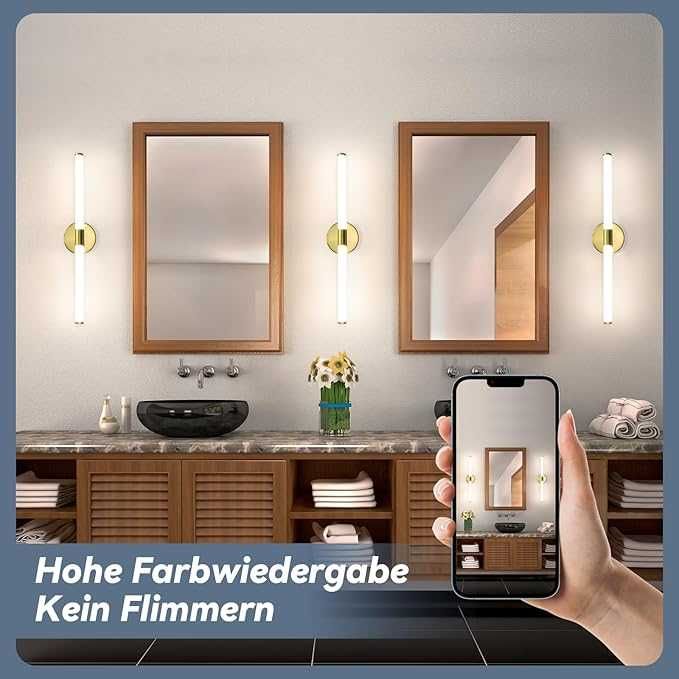 Lampa lustrzana LED Meoaow do łazienki, kinkiet - 8W