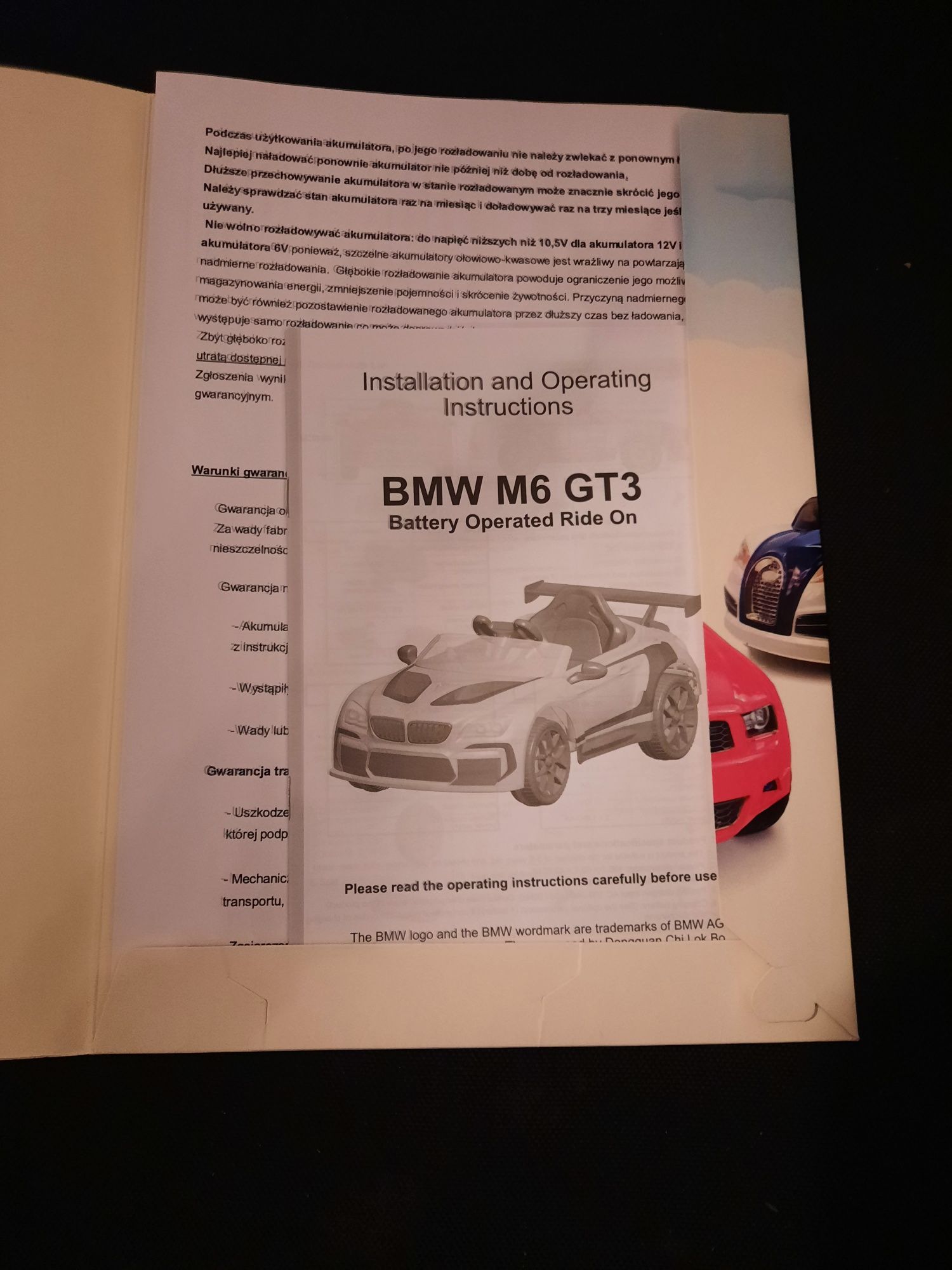 BMW M6 Samochód na akumulator