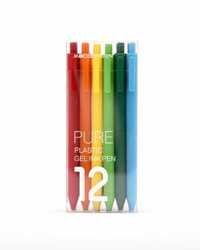 Цветные ручки Xiaomi Mi Kaco Pure Plastic Gel Pen набор 12 шт