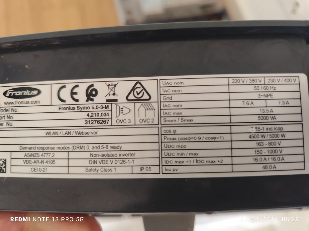 Inversor para painéis solares