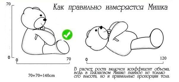 Большой плюшевый мишка Нестор 240 см!Бесплатная доставка!Купить мишку