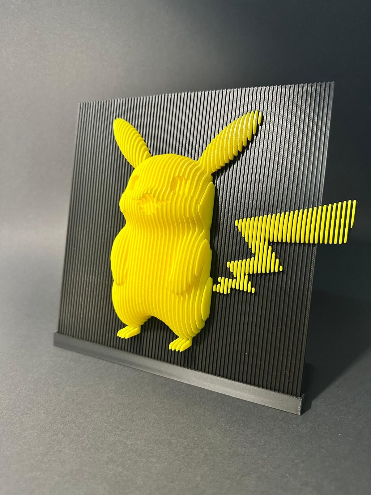 Pikachu Pokémon - Moldura em camadas