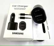Ładowarka samochodowa Samsung USB-A 15W USB-C 45W + kabel USB-C
