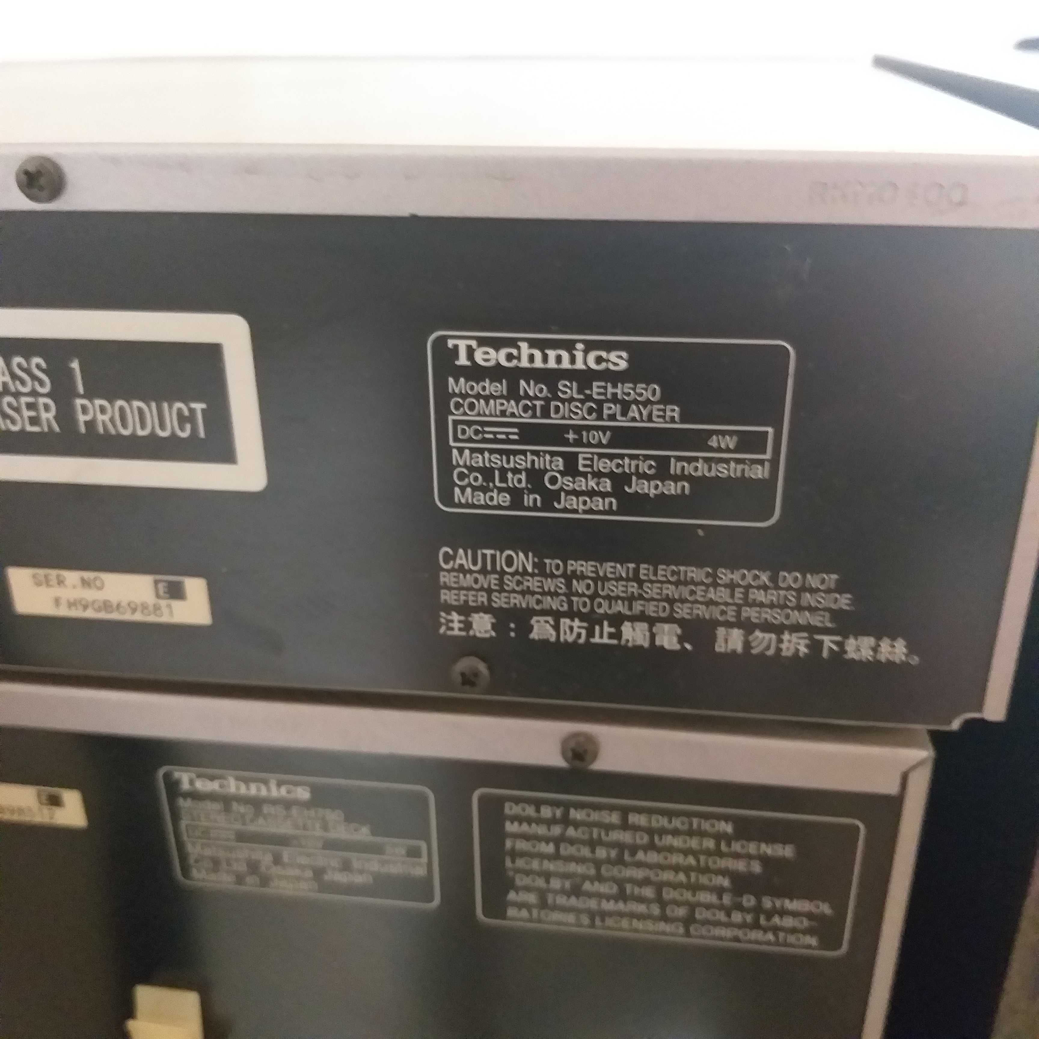 Компонентная стерео система TECHNICS sc-eh550 (Япония) работает