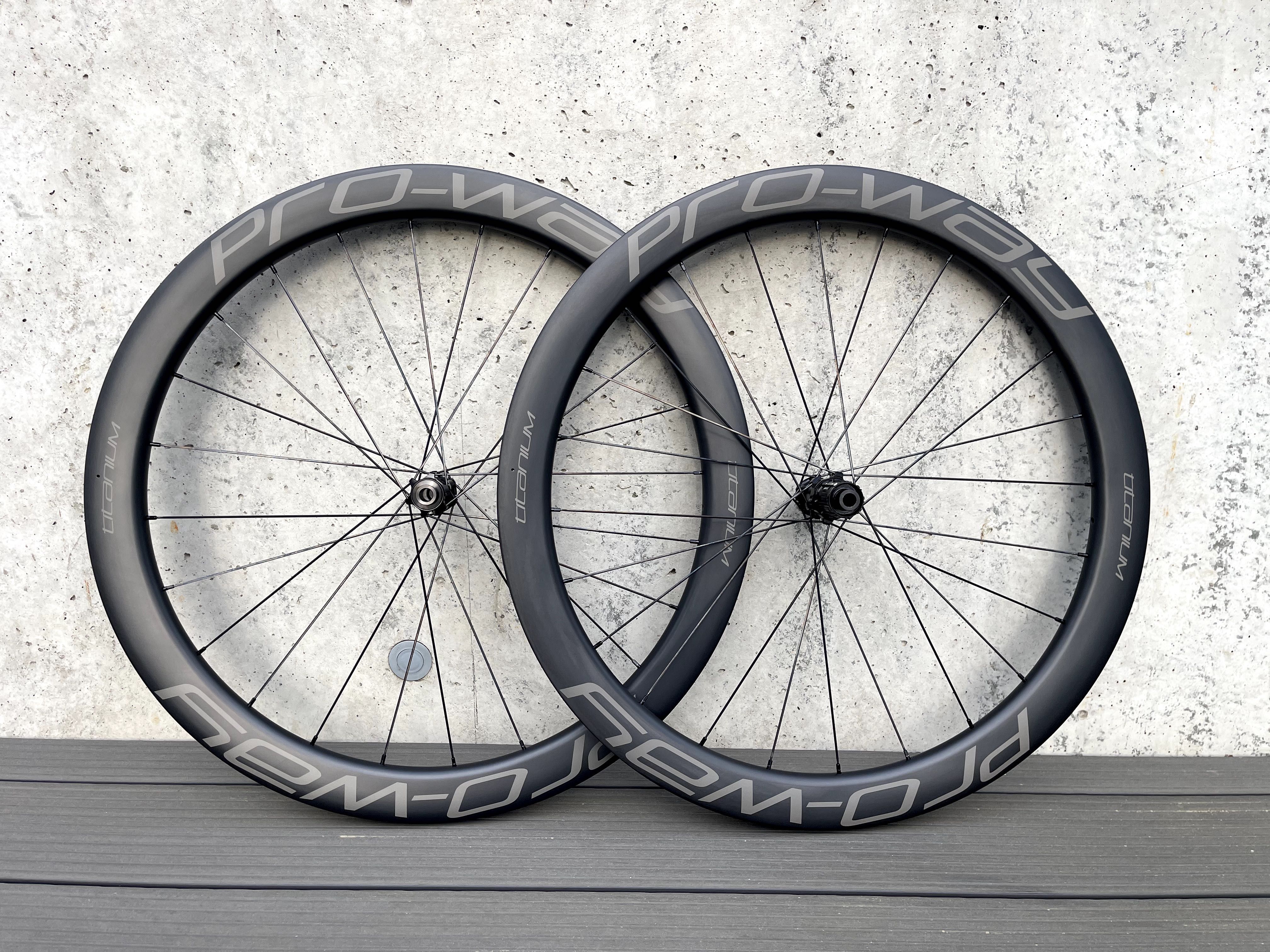 Koła szosowe carbon PRO-WAY TITANIUM 50mm 1385g! disc (karbonowe rower