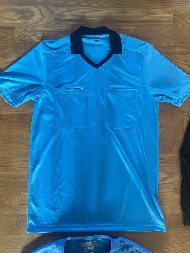 Bluzy sędziowskie Saller i Adidas Strój sędziego piłkarskiego S i M